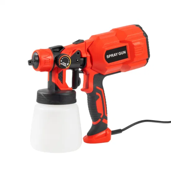 Pistolet à peinture électrique sans fil portatif HVLP 550 W avec contrôle de débit